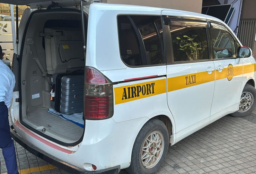 Taxicab at EBB Airport